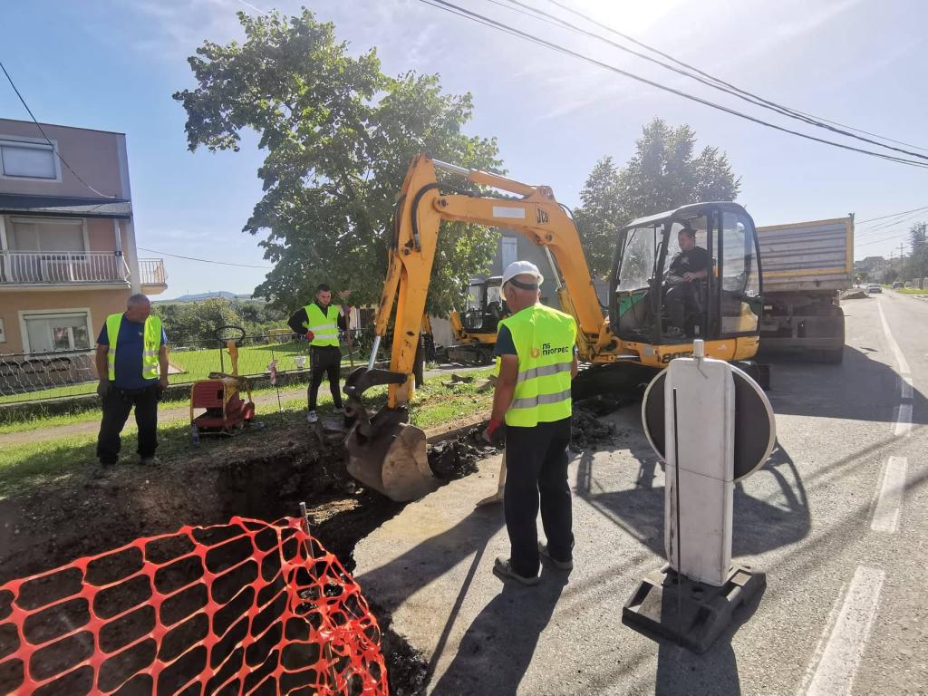 У току радови на водоводној мрежи у Великој Моштаници 