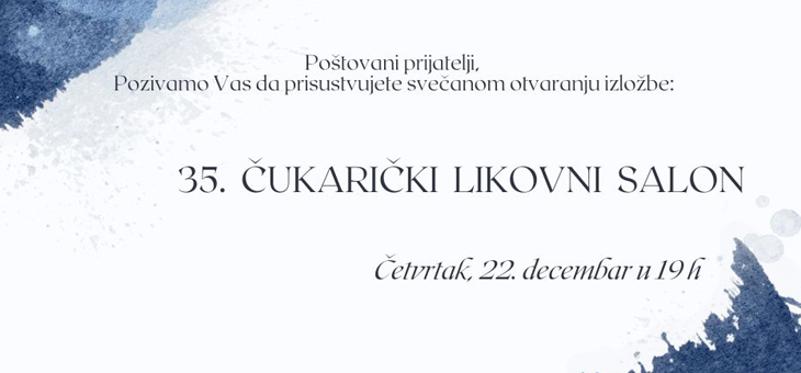 Отварање традиционалног 35. Чукаричког ликовног салона 